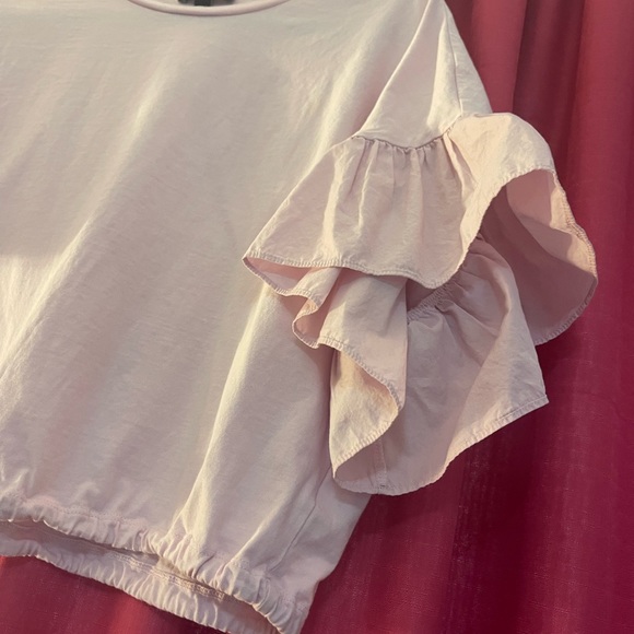 Express Pink Crop Top, Size Large - Picture 2 of 4